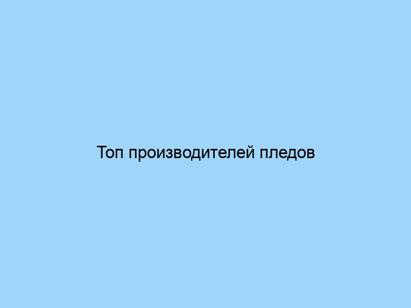 Топ производителей пледов из микрофибры