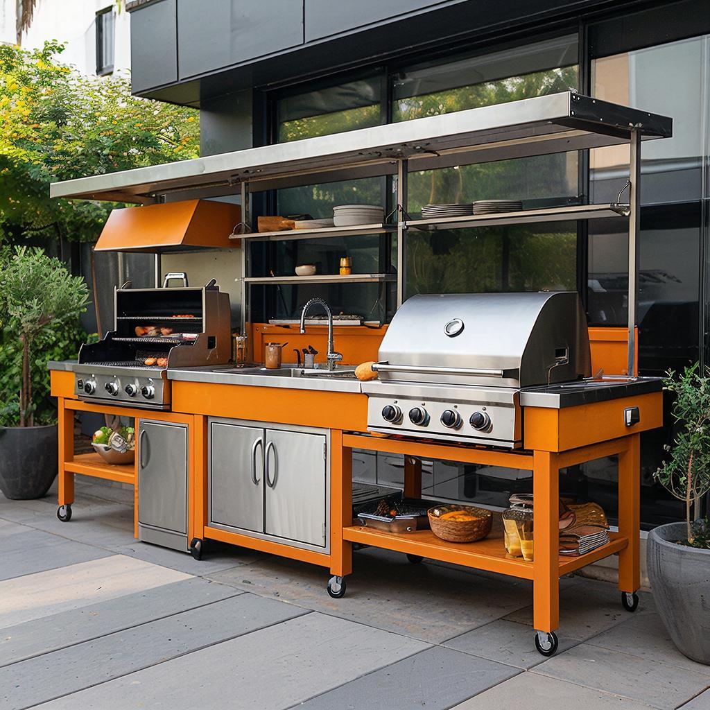 Гармония Огня и Вкуса: Как Модульная Гриль-Кухня Превращает Ваш Двор в Кулинарный Оазис